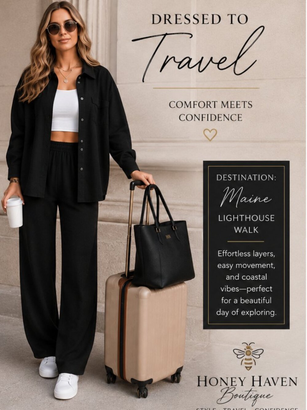 Waffle Knit Collar Cardigan & Pants Set | Cozy Chic Lounge Outfit - 2 piece set